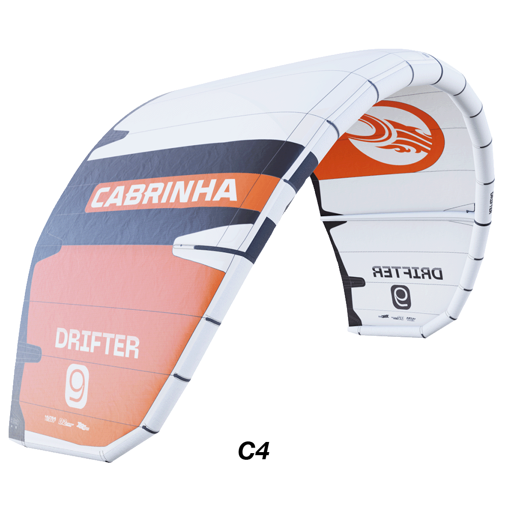 The Drifter, long known as the benchmark for riding moving walls of water, has undergone one of its biggest updates yet. Building on lessons learned from the Apex kites, the shorter wingtip section improves efficiency, making turns smoother and more responsive. With the addition of Ultra HT and Teijin D2 materials, this is the highest performing Drifter kite ever produced. Whether you're charging down the line, hunting for the next section, or throwing freestyle tricks, the Drifter is the ultimate addition