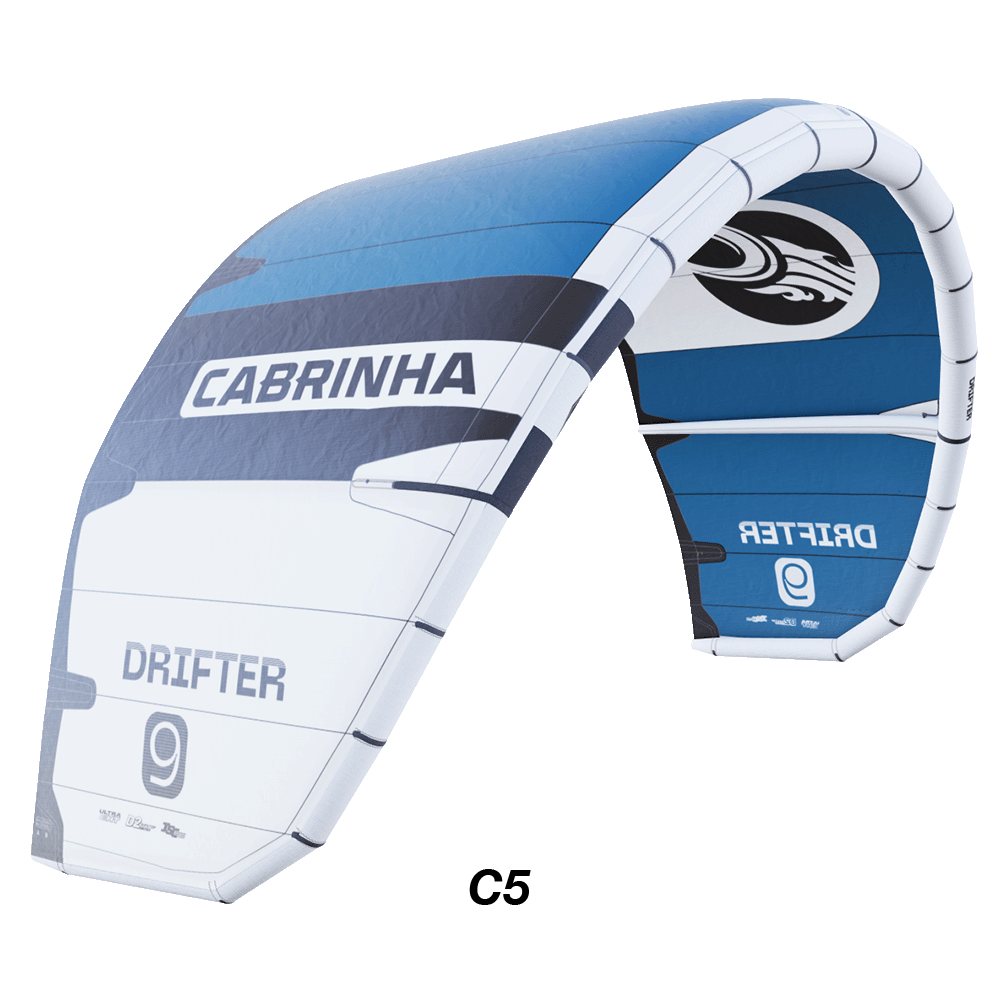 The Drifter, long known as the benchmark for riding moving walls of water, has undergone one of its biggest updates yet. Building on lessons learned from the Apex kites, the shorter wingtip section improves efficiency, making turns smoother and more responsive. With the addition of Ultra HT and Teijin D2 materials, this is the highest performing Drifter kite ever produced. Whether you're charging down the line, hunting for the next section, or throwing freestyle tricks, the Drifter is the ultimate addition