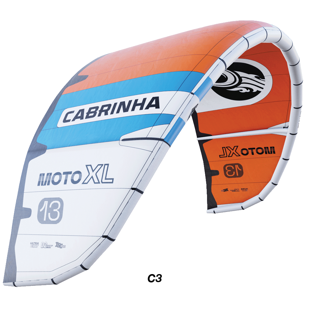 The MotoXL Apex kite, designed for ultimate performance in threshold winds. Built on the Moto X platform with Apex Series materials, it strikes the perfect balance between power and playfulness. Lightweight Ultra HT fabric and new lighter bladders enhance responsiveness, making it the ultimate session-saving kite for maximum fun on the water.