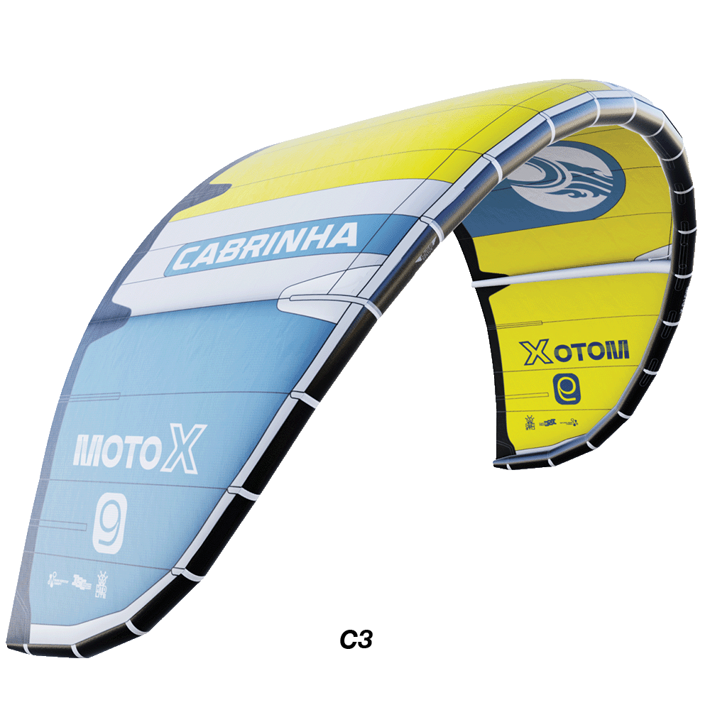The Moto X Lite Series kite, designed for exceptional performance with HTD Lite material for unmatched elongation control and reflex bias. Offering a rigid frame for stability and a snappy, responsive turn, it delivers a dynamic riding experience. With features like Pure Form Panels and ISC, this kite guarantees some of the best sessions on the water.