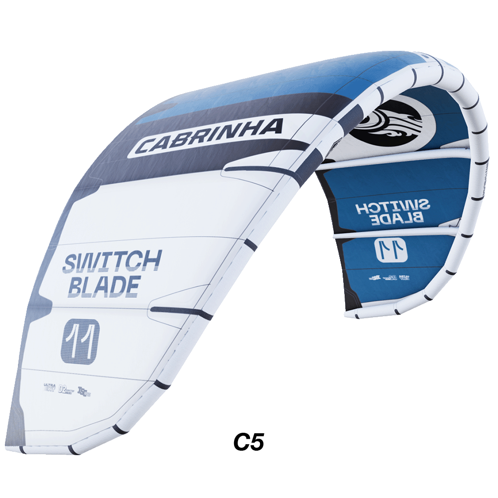 The 2025 Switchblade, a kite that has defined a generation, returns with its largest performance boost yet. With a new design enhanced by Apex materials, it combines the feel of a three-strut kite with the support and confidence of a five-strut kite. Featuring Ultra HT for improved response, the Switchblade is as predictable as ever, providing riders with the confidence to enjoy their session without worrying about the kite.