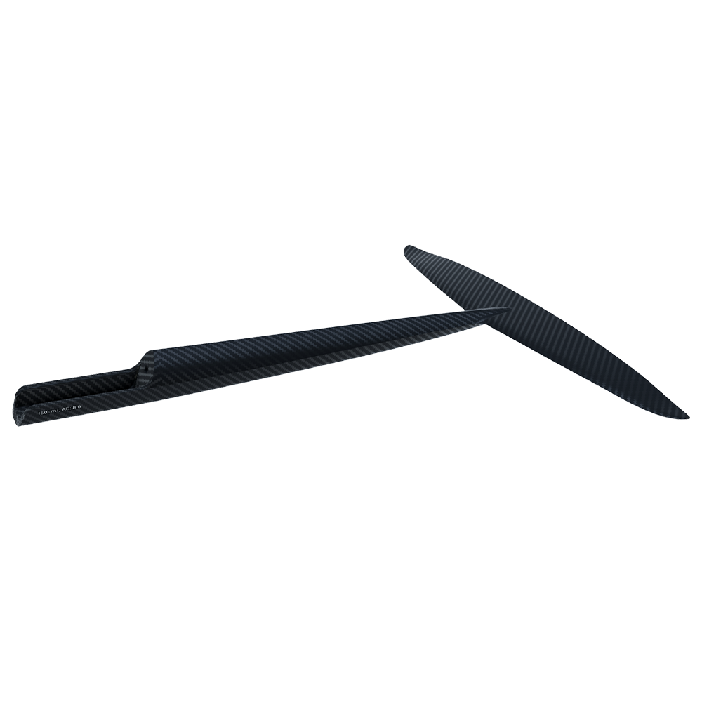 Set of Union Stabilizers in 160, 180, and 200 sizes showing different wing profiles