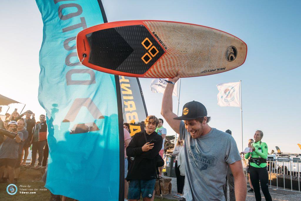 Keahi de Aboitiz takes the win at the GKA final in Torquay