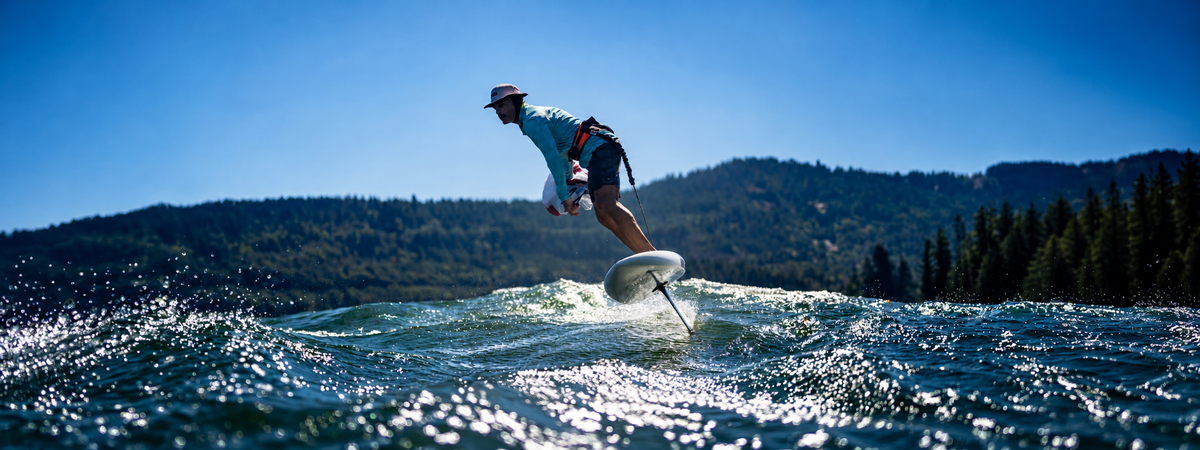Cabrinha Nomad Parawing Team Rider stowing the parawing.