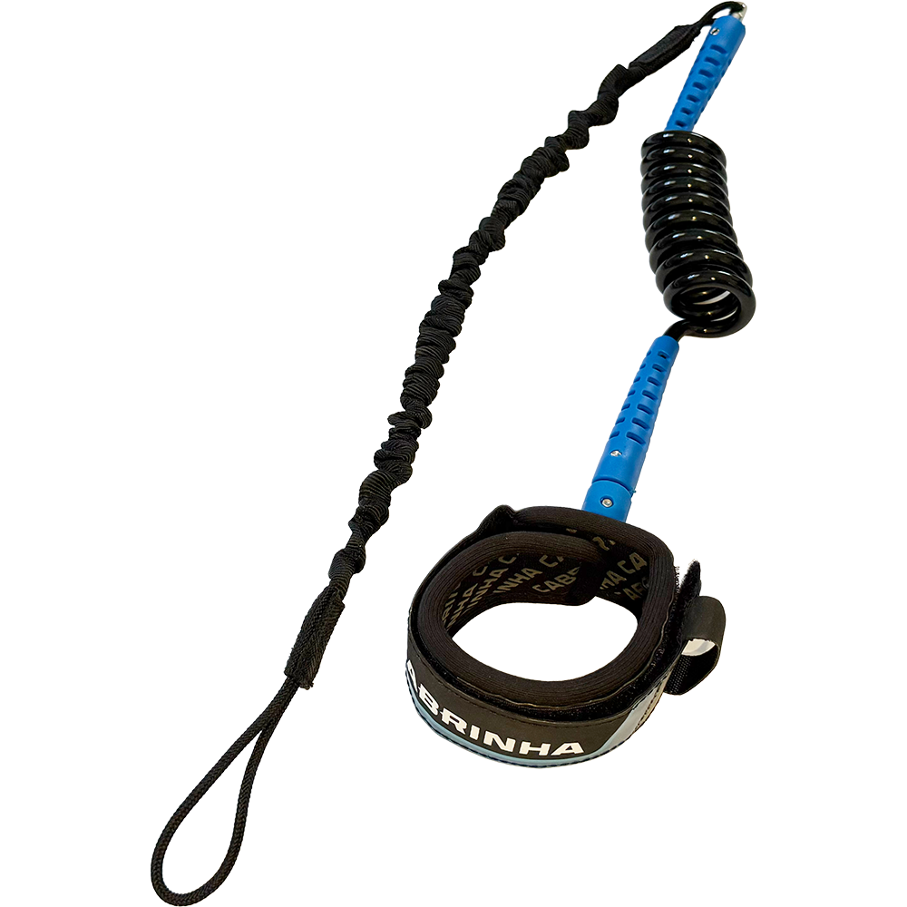 BOARD LEASH HYBRID BUNGEE COIL 6'