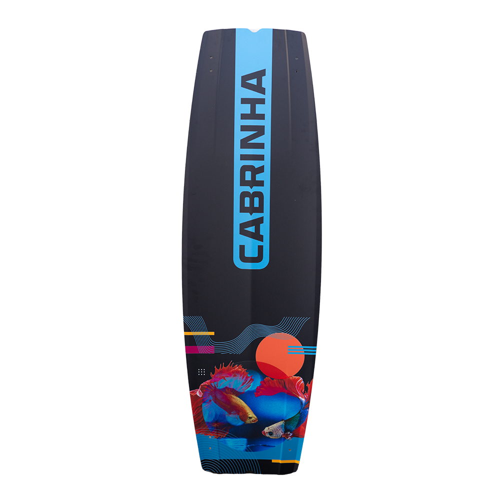 Cabrinha Vapor Apex Big Air kiteboard with full carbon construction designed for explosive pop, fast response, and precise control in high wind performance riding.