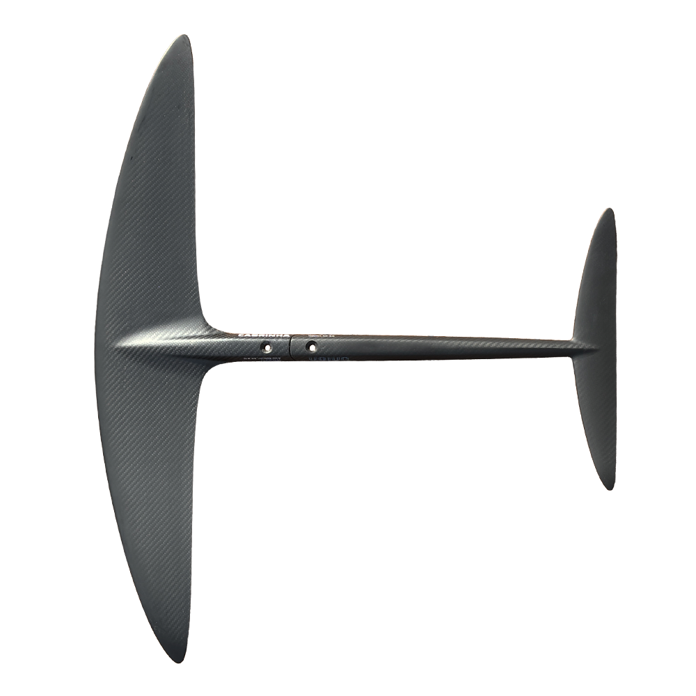 Cabrinha Whippit foil kit with high-performance front wing and Union stabilizer for carving and maneuverability.