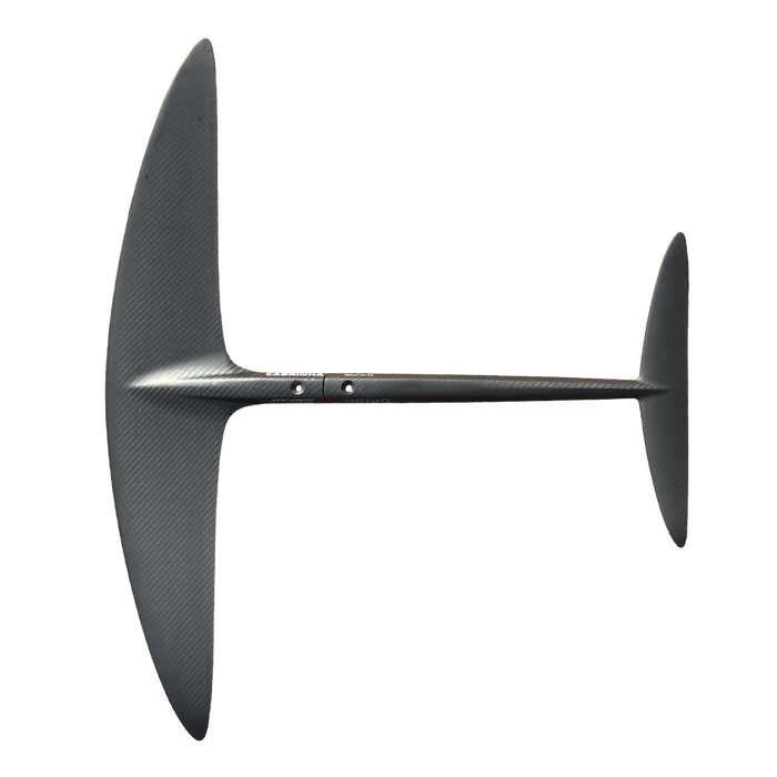 Cabrinha Whippit foil kit with high-performance front wing and Union stabilizer for carving and maneuverability.